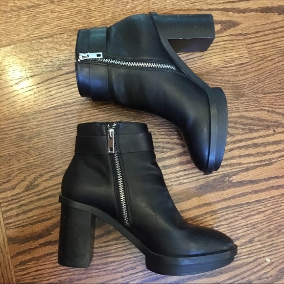 Pull & Bear platform heeled zippered boots eu 40 - Picture 6 of 10